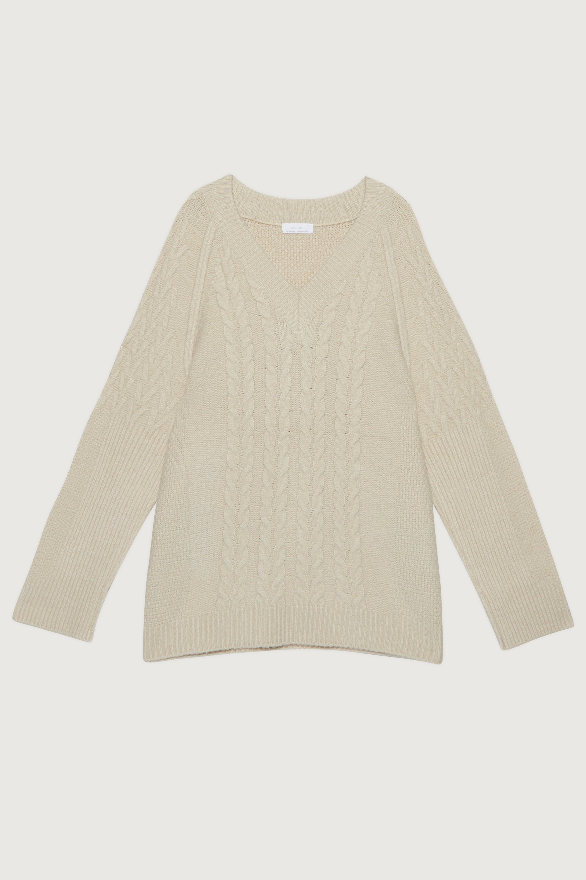 OVERSIZED CABLE KNIT SWEATER Sale Enjoy