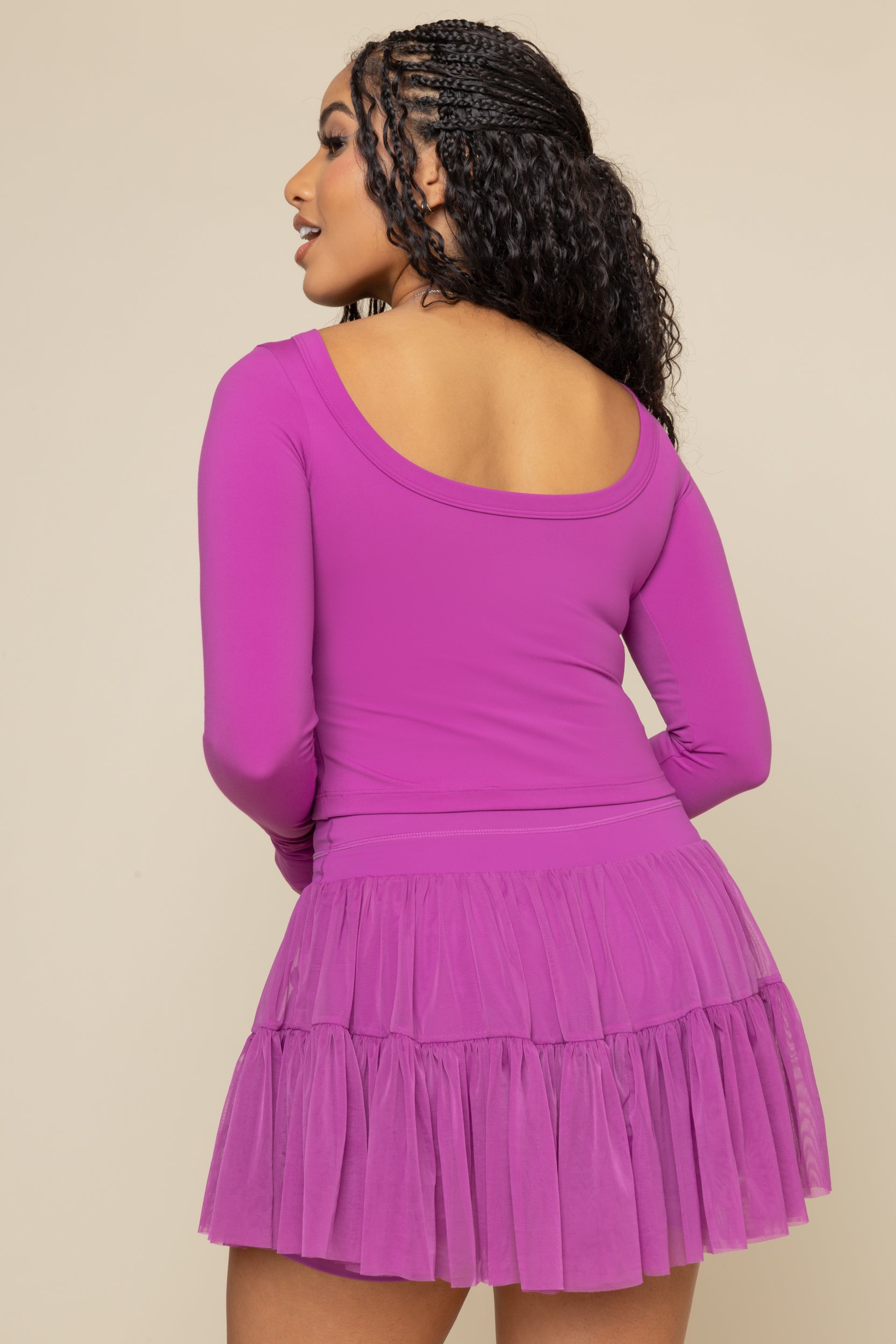 Your Favorite Long Sleeve Reversible Top - Royal Orchid Best Place To Buy Online