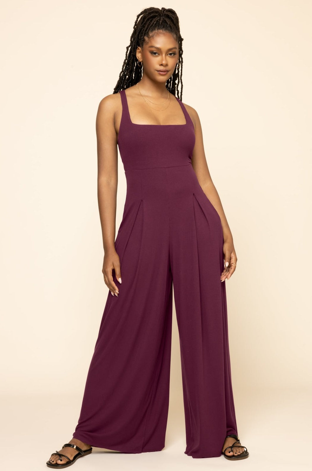 Go with the Flow Jumpsuit - Vineyard Wine Real Online