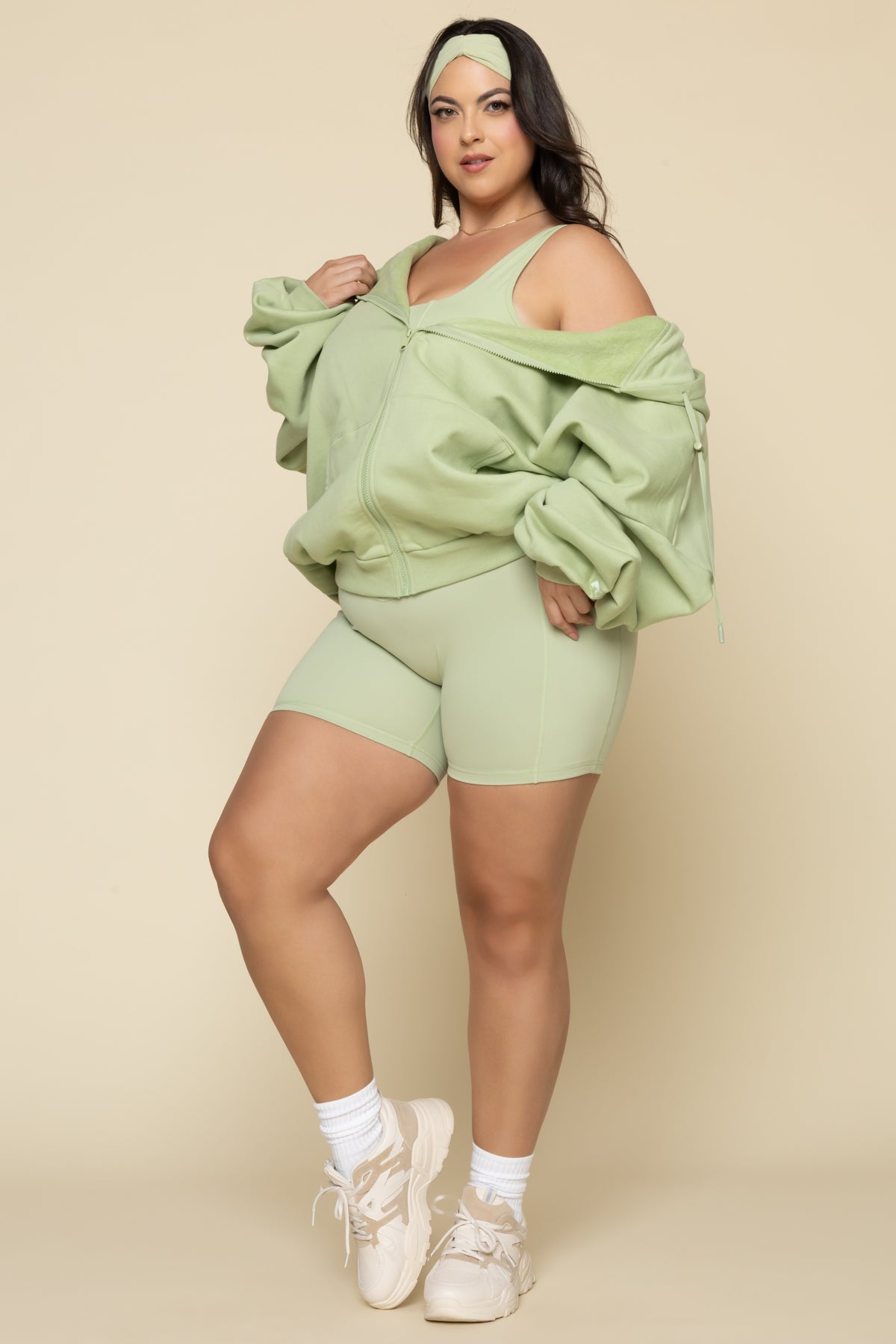 Zip Cloud Hoodie - Pistachio Outlet Cheap Pices