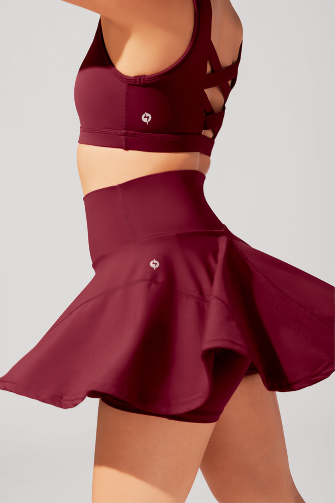 Twirl Skort - Crimson Good Selling Online