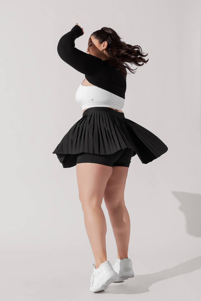 Ace ¡®em Pleated Skort - Black Outlet 100% Original