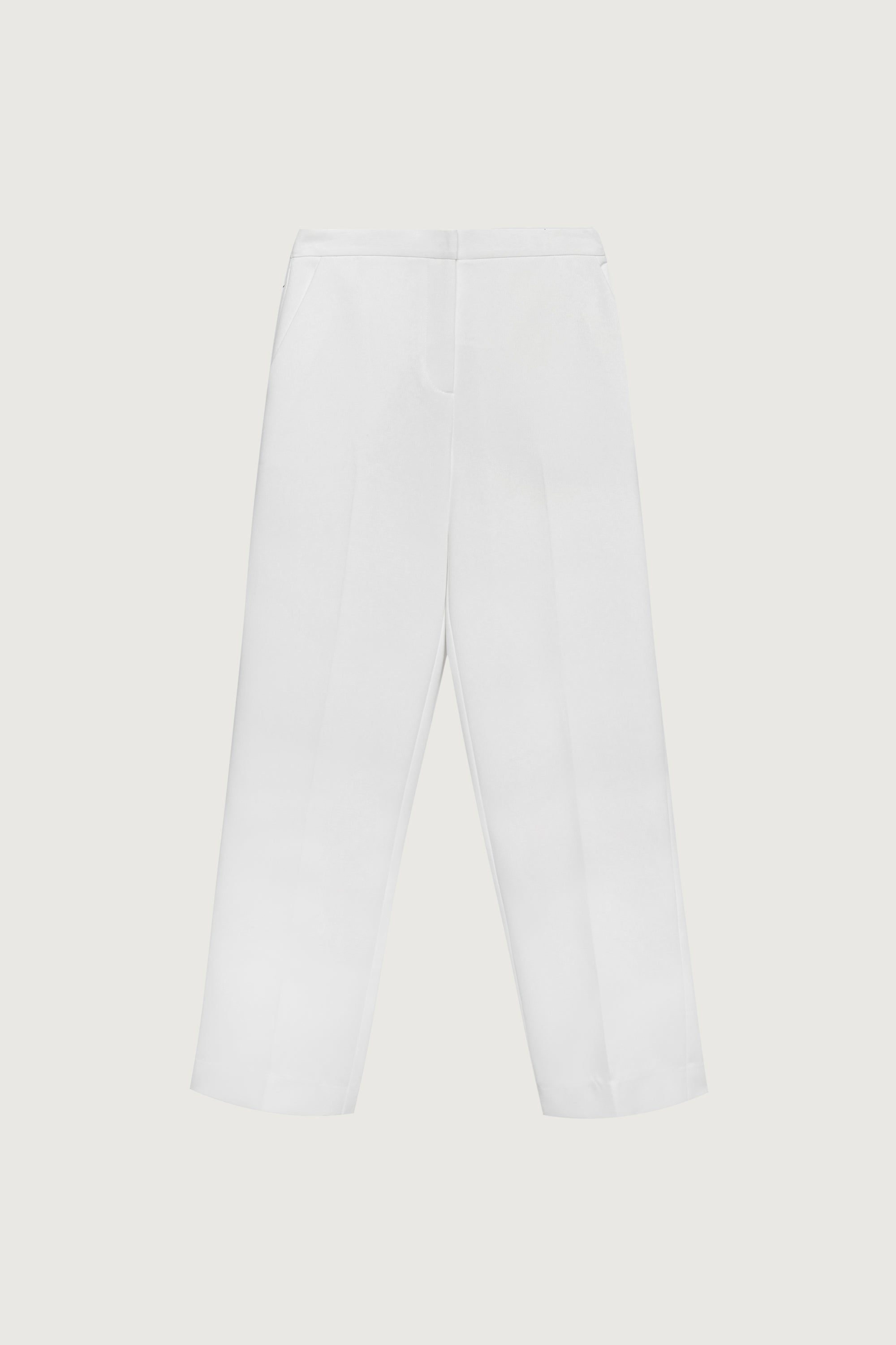 HIGH-RISE STRAIGHT LEG TROUSER WITH HALF ELASTIC WAIST Cheap Exclusive