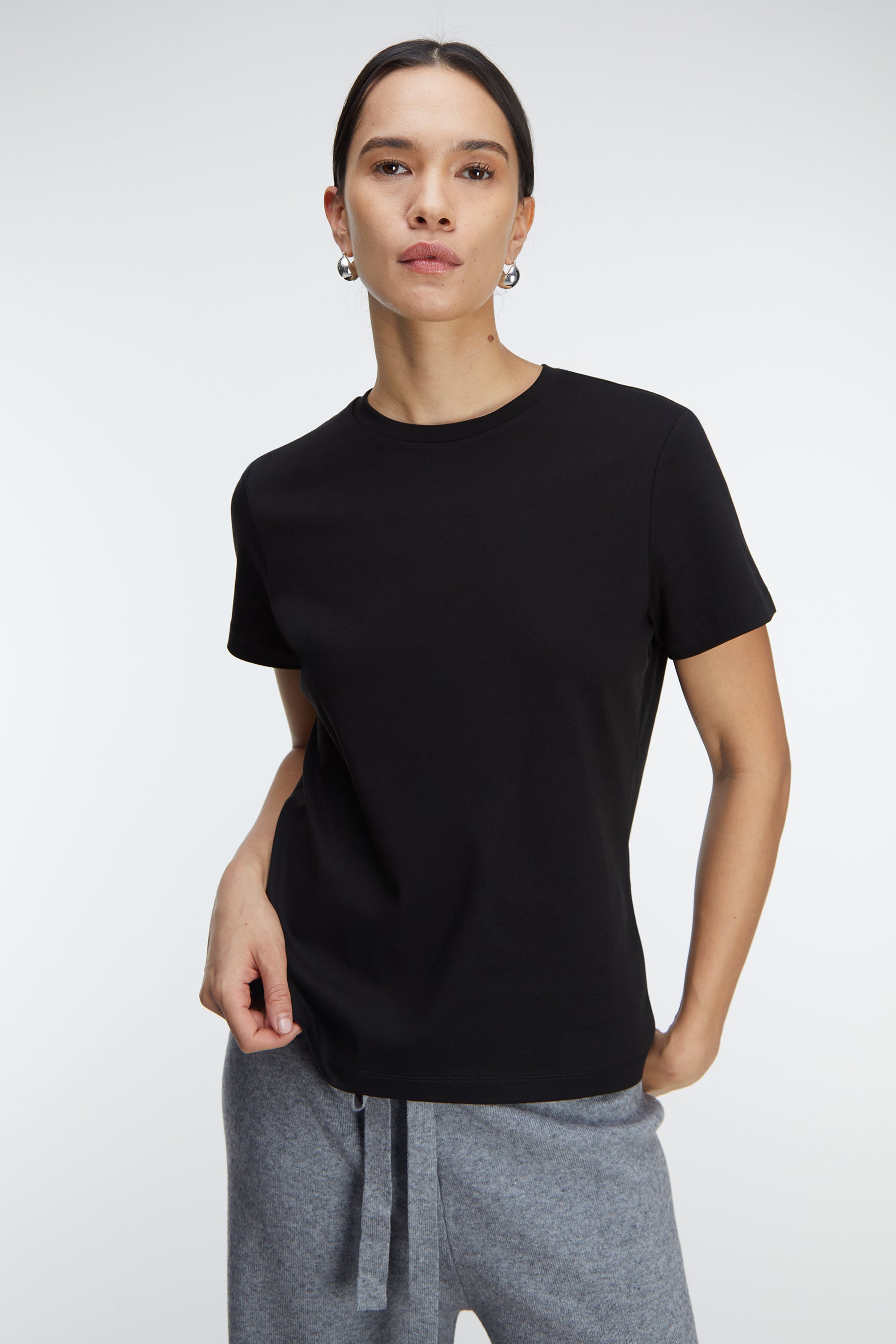 COTTON CREWNECK T-SHIRT Outlet Cheap