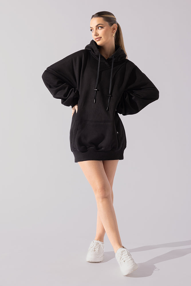 Long Cloud Hoodie - Black Free Shipping Recommend