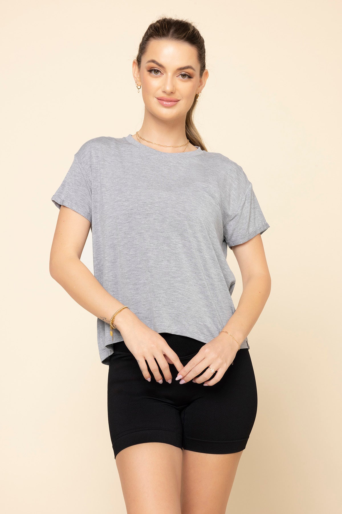 The Perfect Tee - Heather Grey Visa Payment