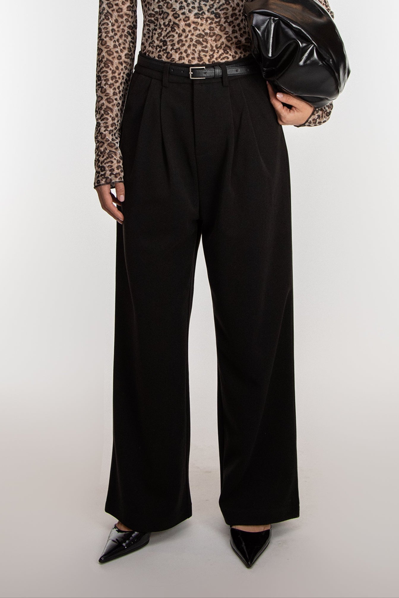 WIDE LEG TROUSER WITH BELT From China Sale Online