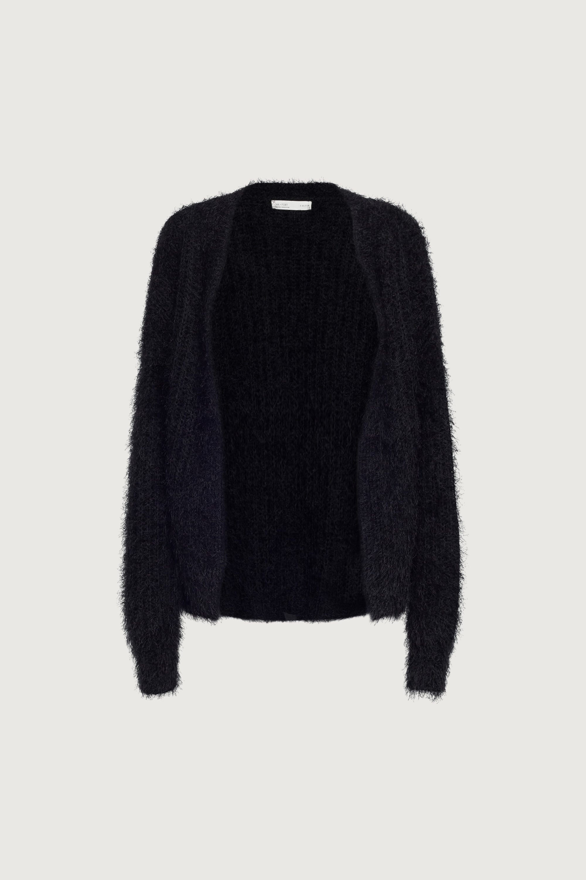 FUZZY OPEN FRONT CARDIGAN With Credit Card Online