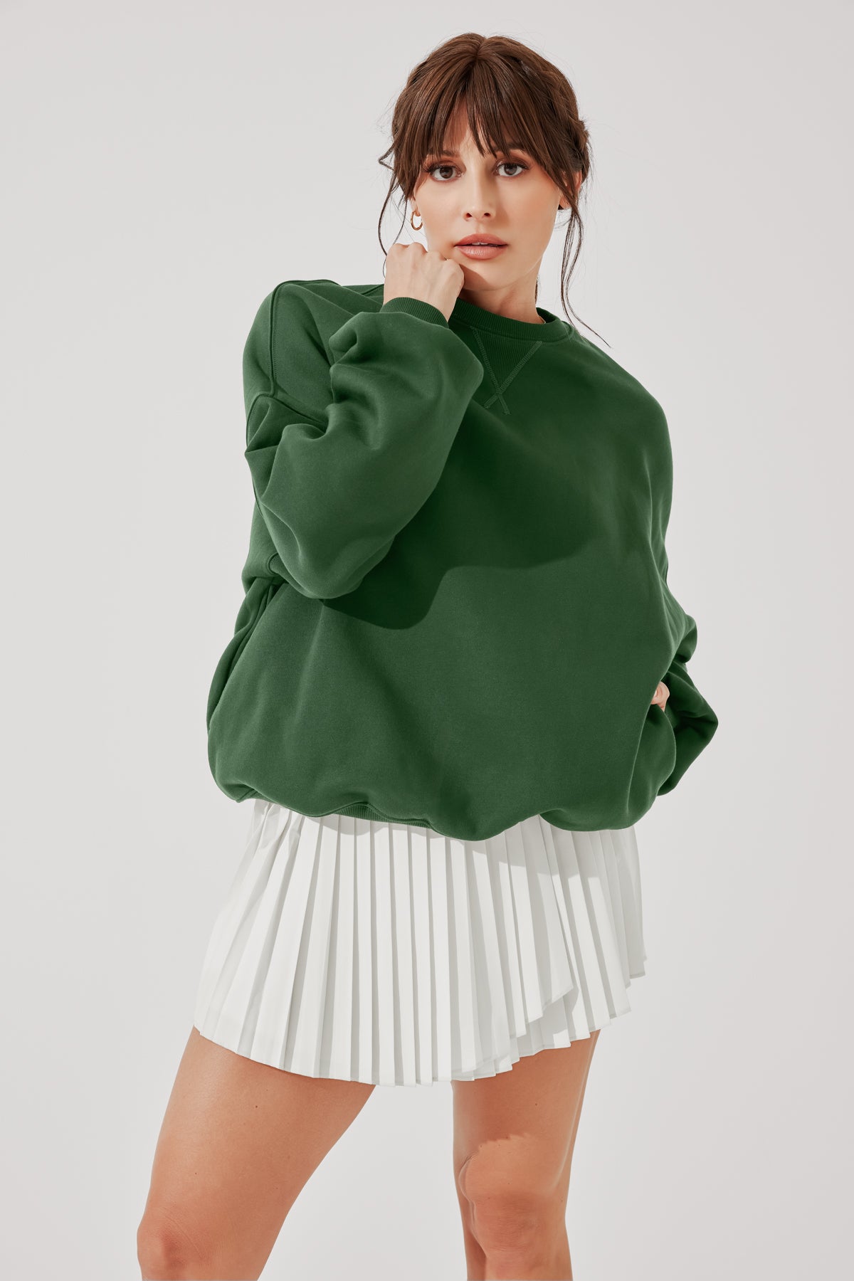 Cloud Crewneck Sweater - Fern Green Clearance Wiki