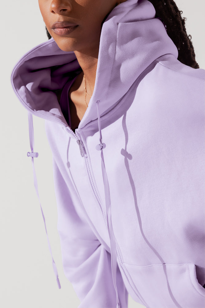 Zip Cloud Hoodie - Digital Lavender Get Authentic Cheap Online