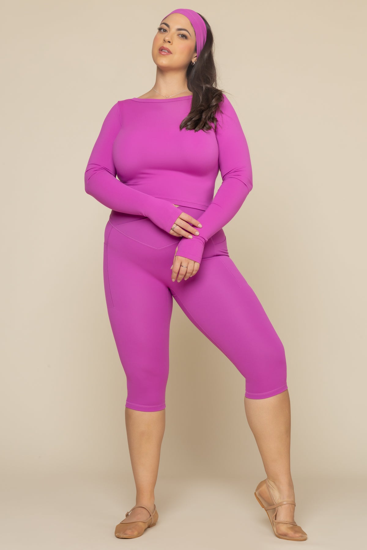 Your Favorite Long Sleeve Reversible Top - Royal Orchid Best Place To Buy Online