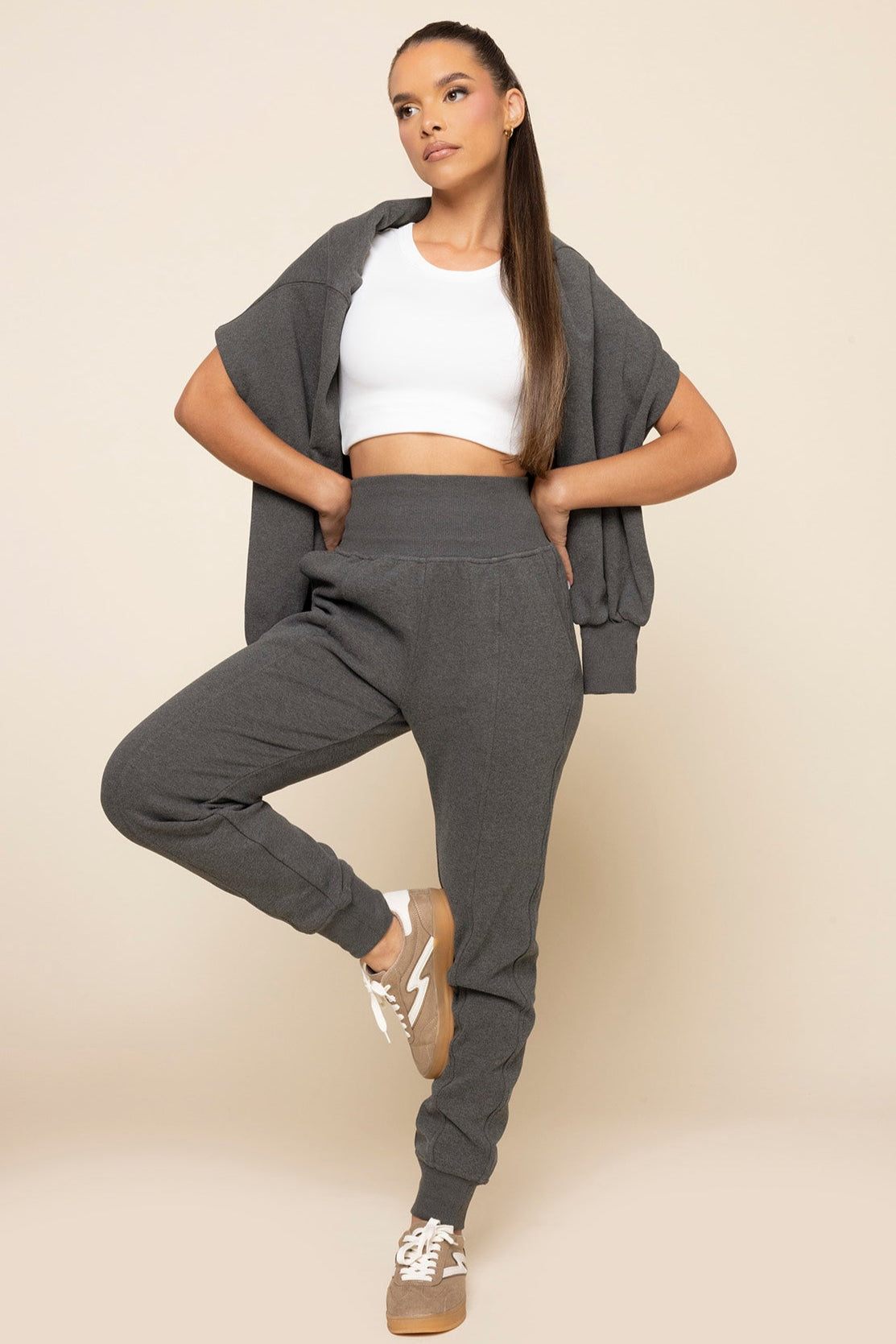 Ooey Gooey Jogger - Charcoal Heather Outlet 100% Original