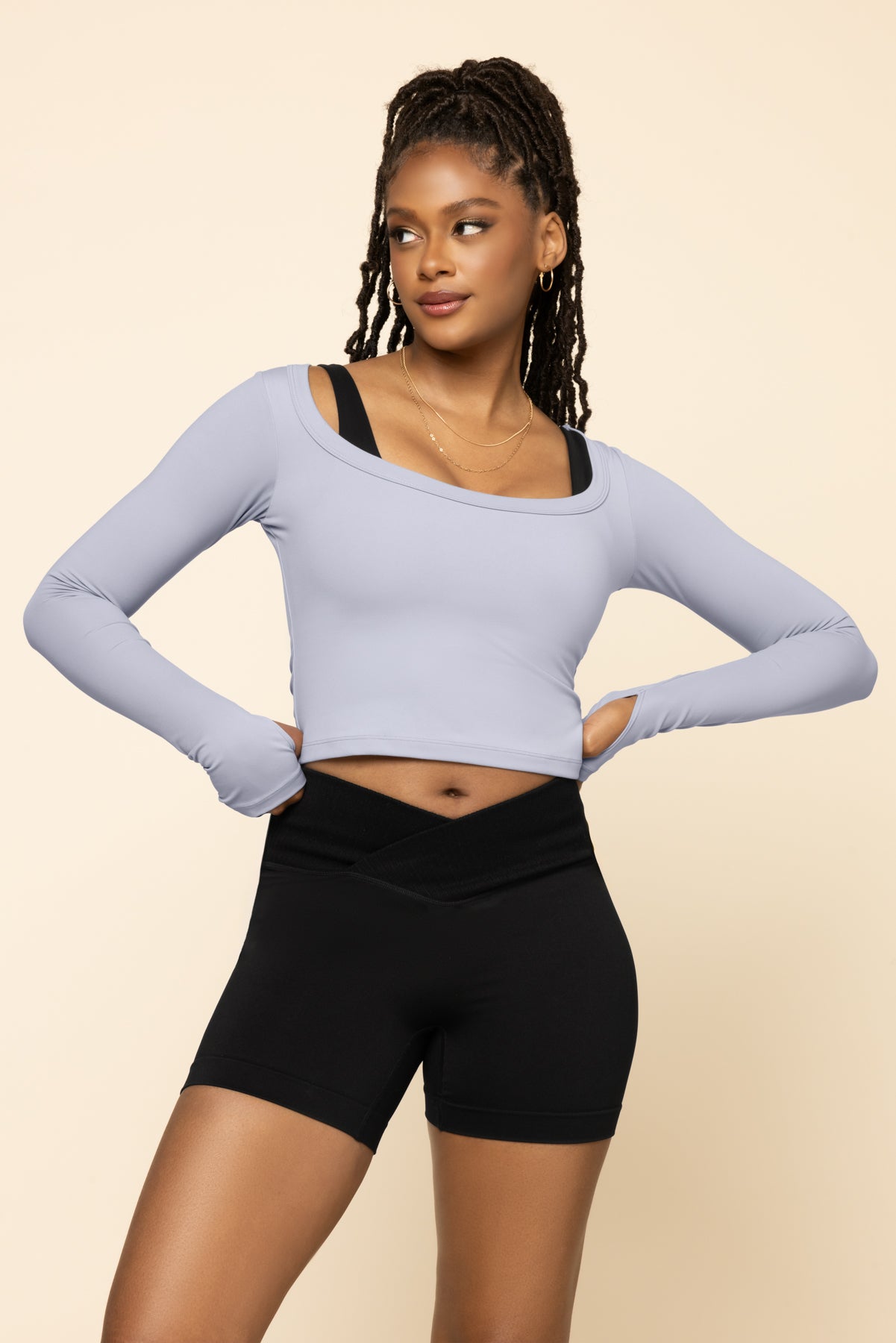 Your Favorite Long Sleeve Reversible Top - Country Blue Eastbay Cheap Online