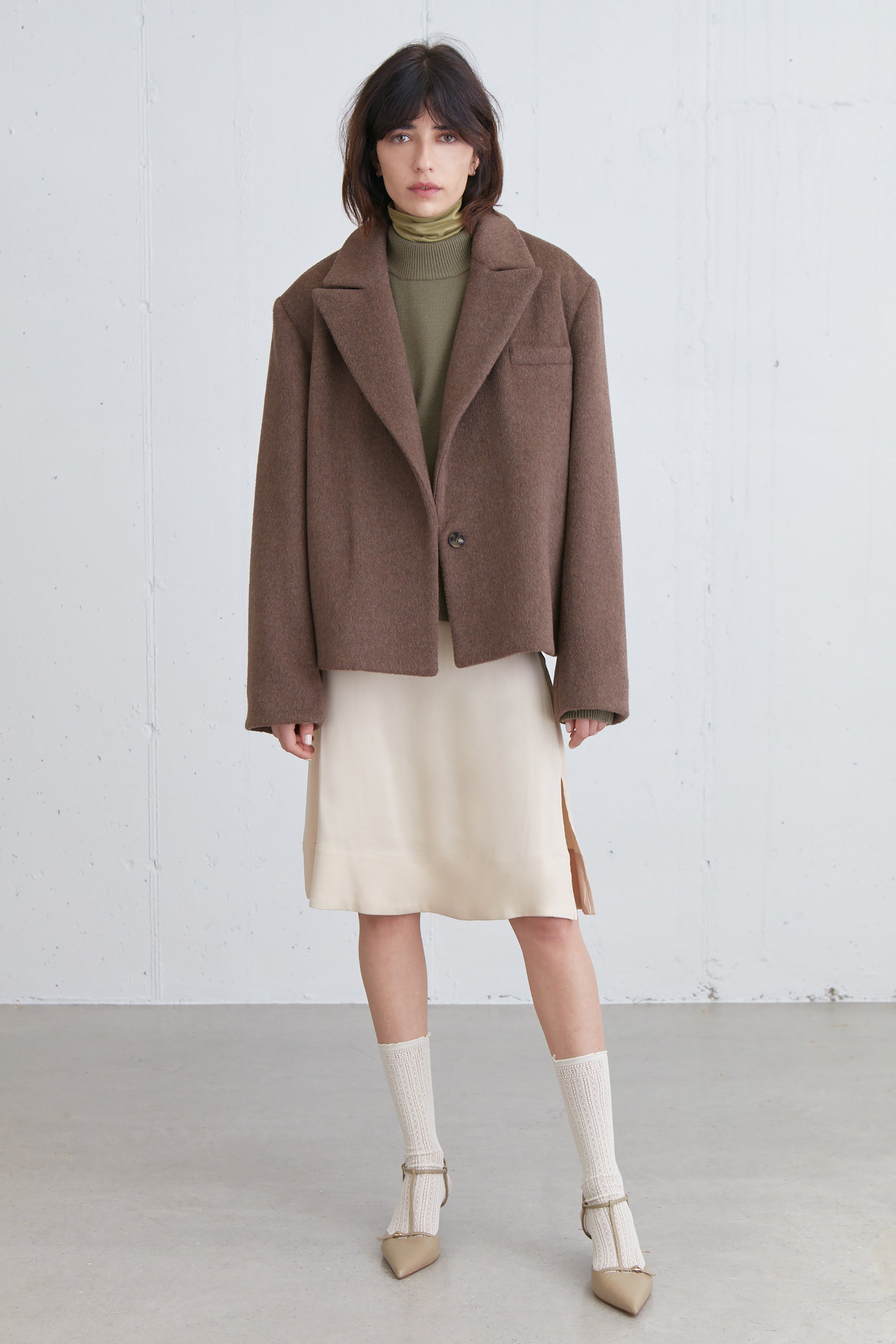 SHORT WOOL BLEND COAT Popular Cheap Online