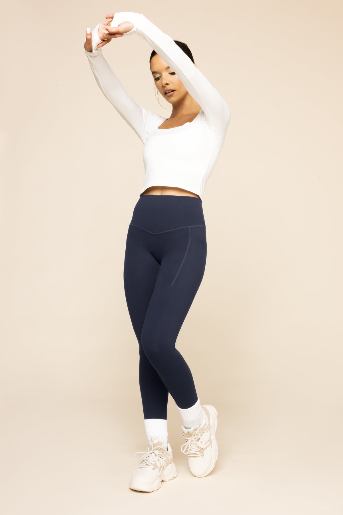 Supersculpt Leggings with Pockets - Cosmic Navy Online Online High Quality