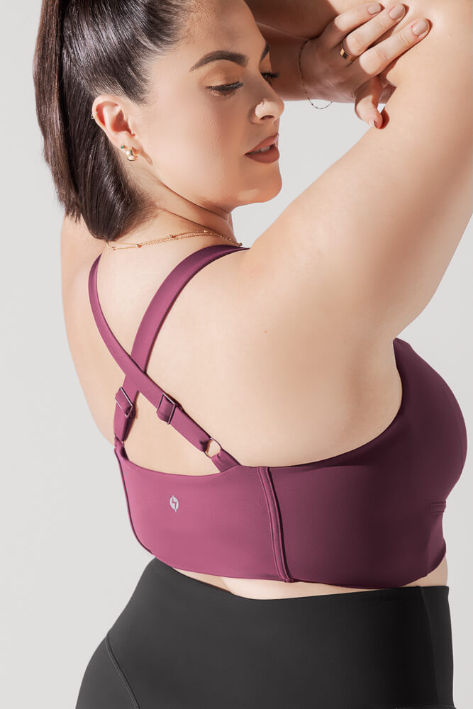 Daphne Corset Crop Top - Plum Cheap Websites