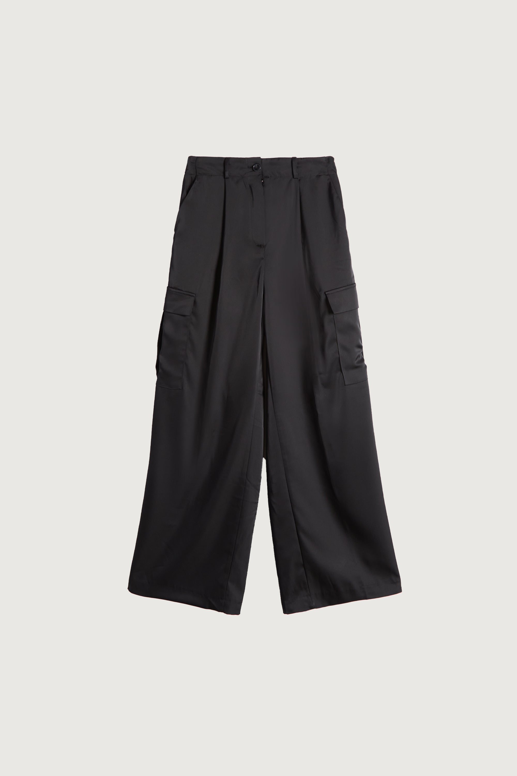 SATIN TROUSERS WITH CARGO POCKETS Official