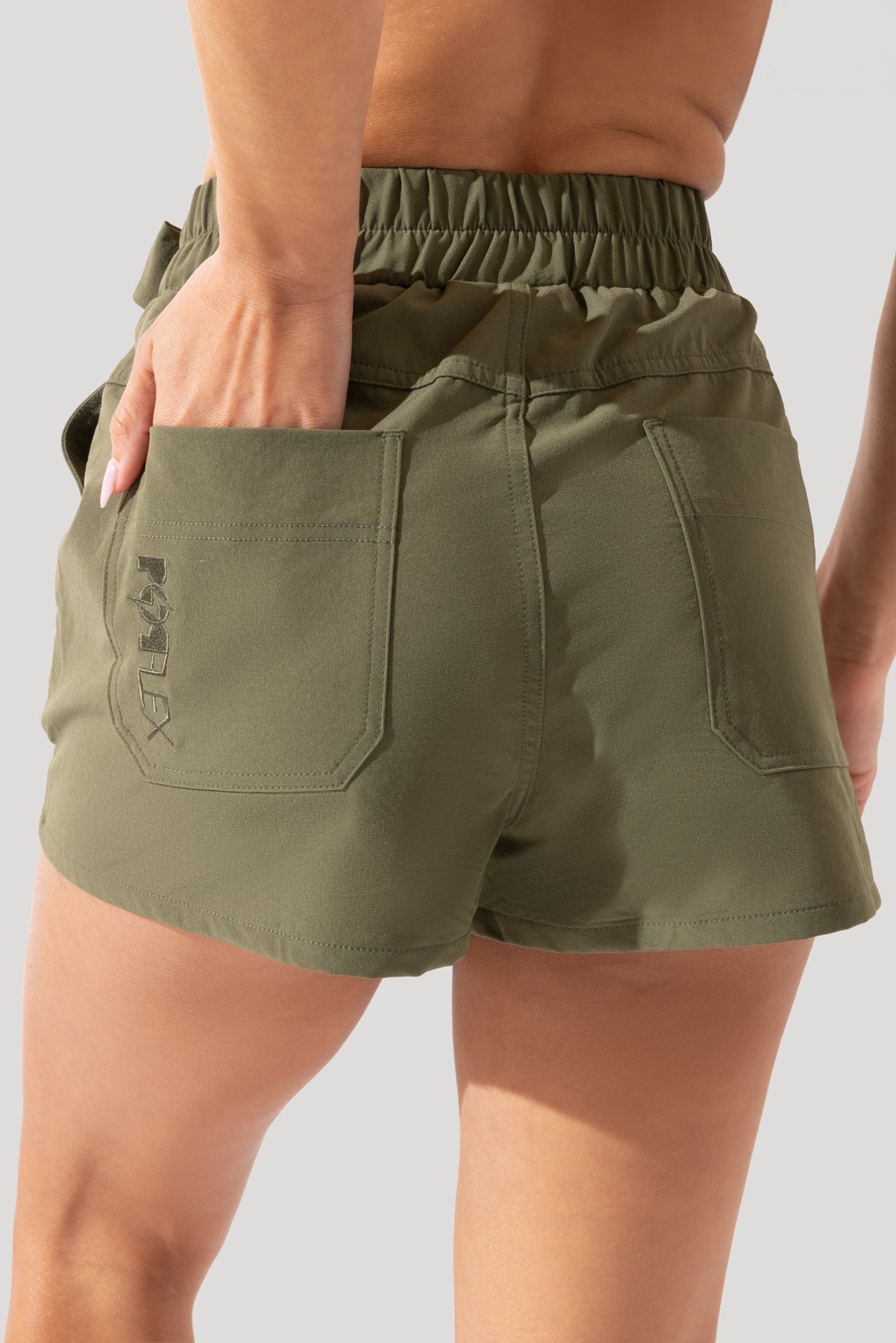 That's a Wrap Skort - Dark Olive Discount Looking For