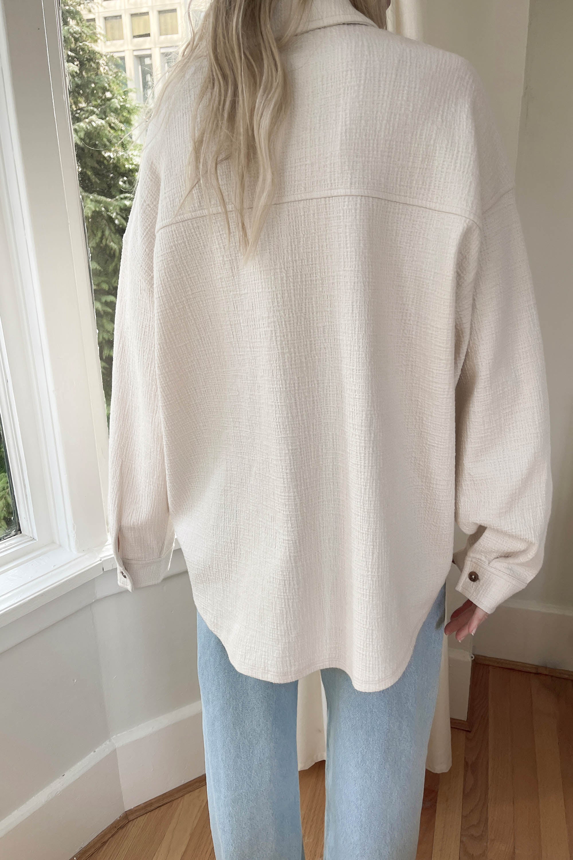 OVERSIZED KNIT SHIRT Outlet Discount Authentic