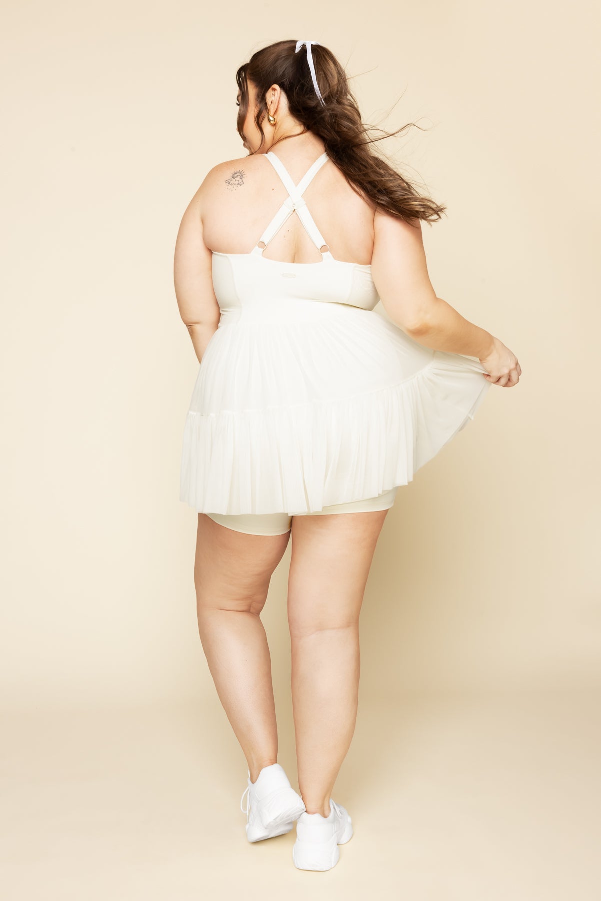 Corset Pirouette Dress - Ivory Clearance 2025