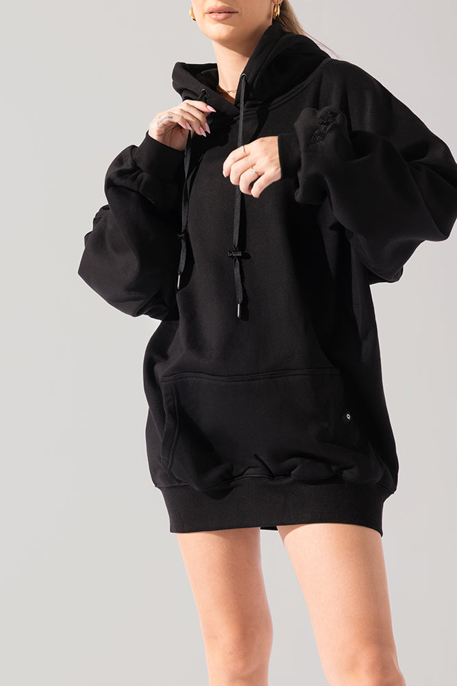 Long Cloud Hoodie - Black Free Shipping Recommend