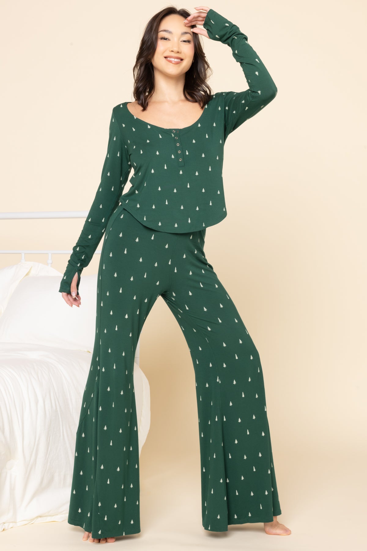 Deep Sleep Bell Bottoms - Holiday Pine Amazing Pice Cheap Online