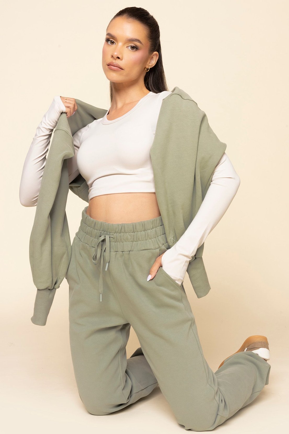 Ooey Gooey Sweatpant - Light Sage Pay With Visa Sale Online