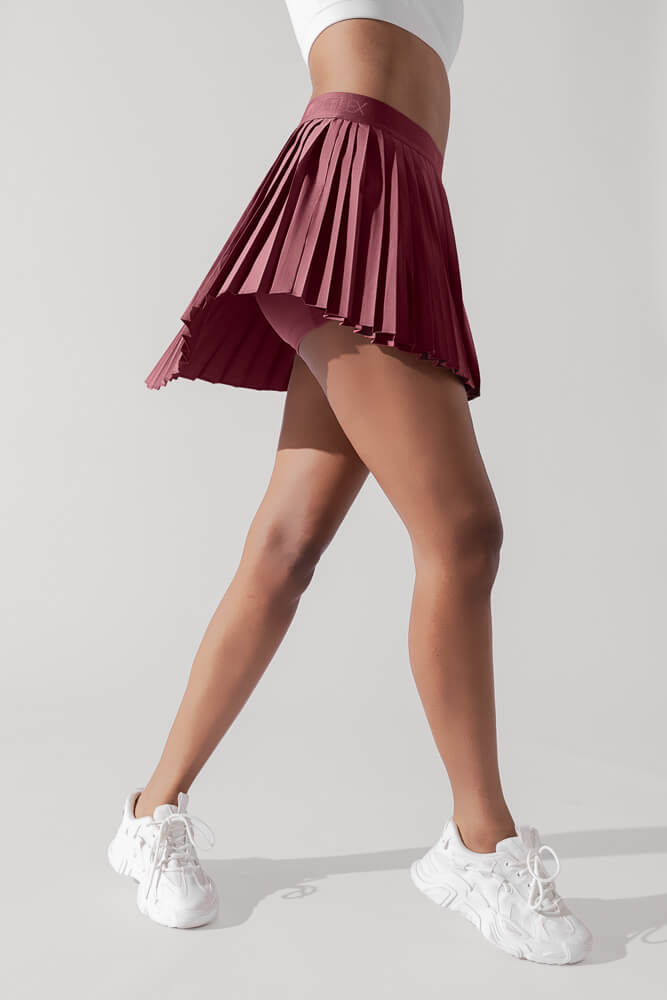 Ace ¡®em Pleated Skort - Desert Rose On Hot Sale