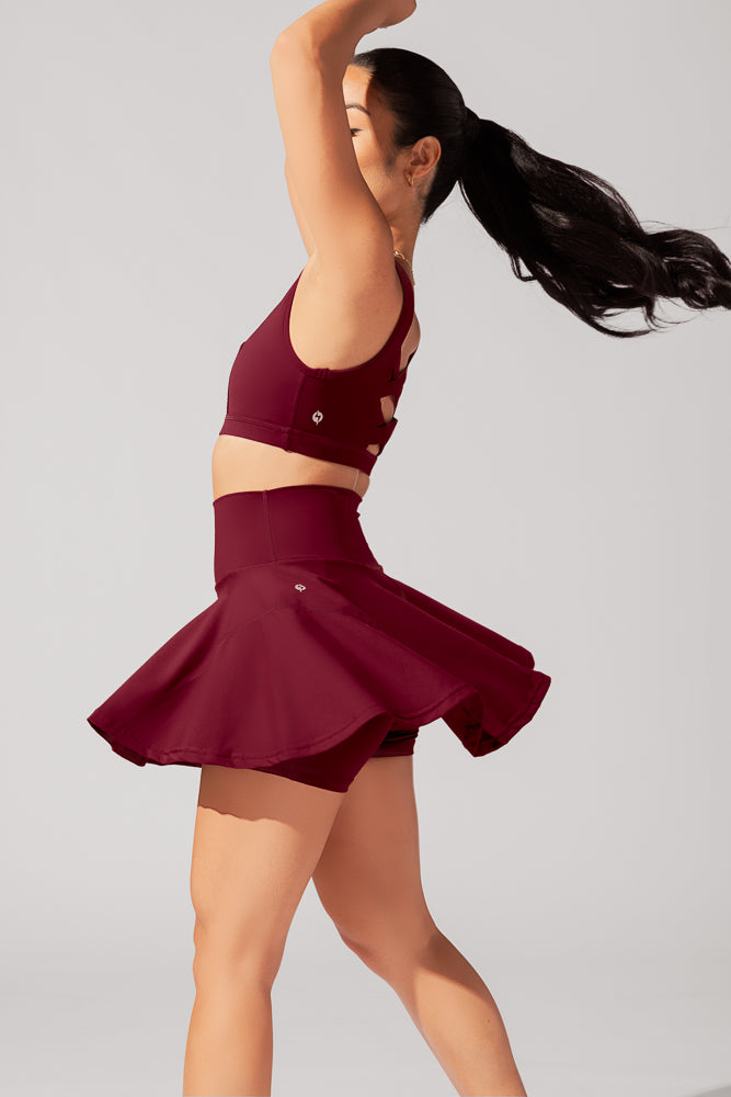 Twirl Skort - Crimson Good Selling Online