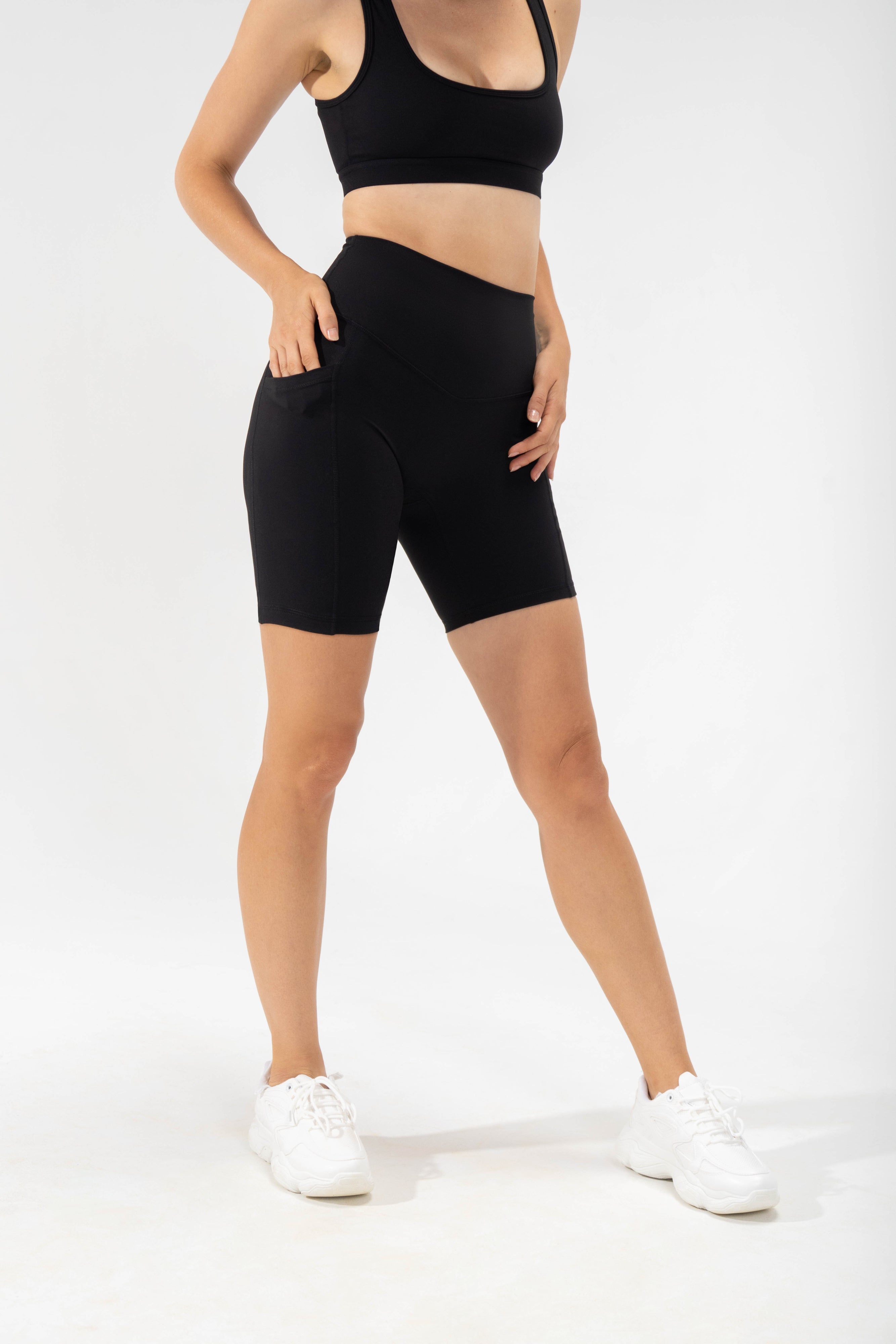 Supersculpt Biker Short with Pockets - Black Collections Cheap Online