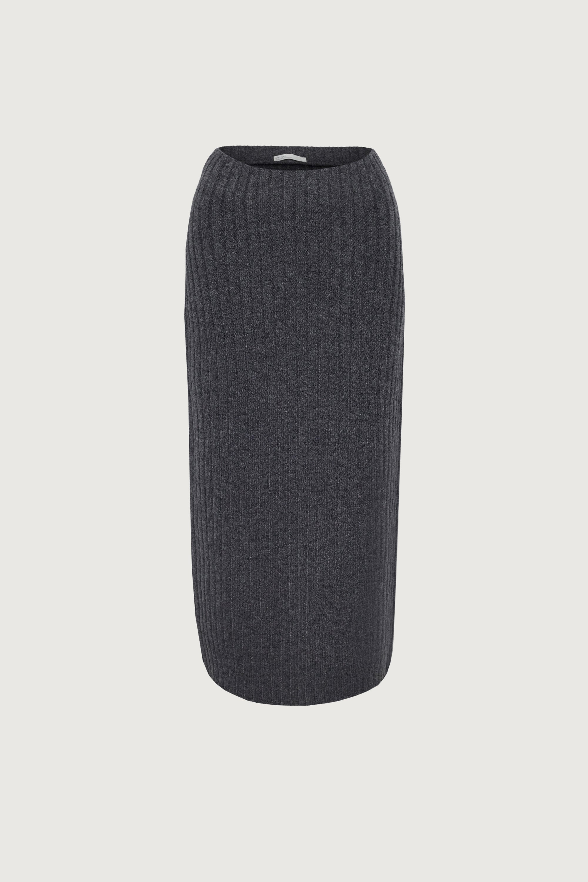 HIGH-RISE RIBBED KNIT MIDI SKIRT Sale 100% Authentic