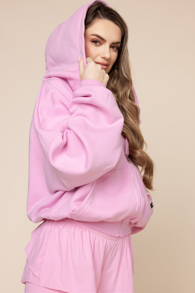 Zip Cloud Hoodie - Bubblegum Affordable Online