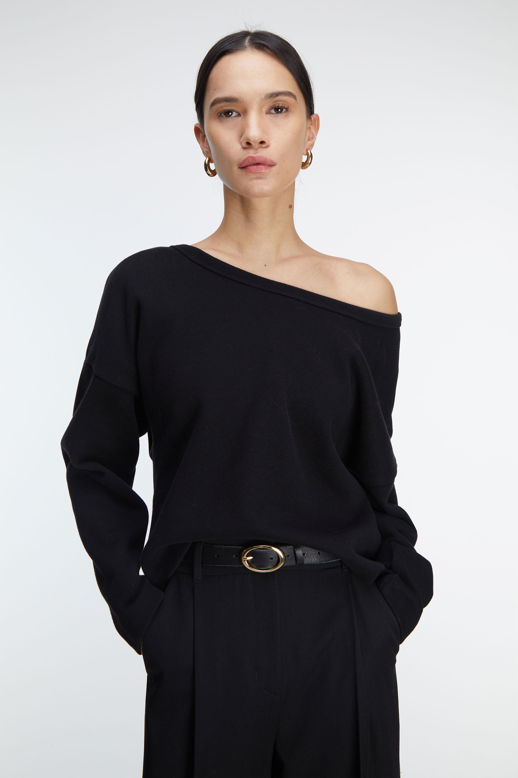 WIDE NECKLINE SWEATSHIRT Best Place Sale Online