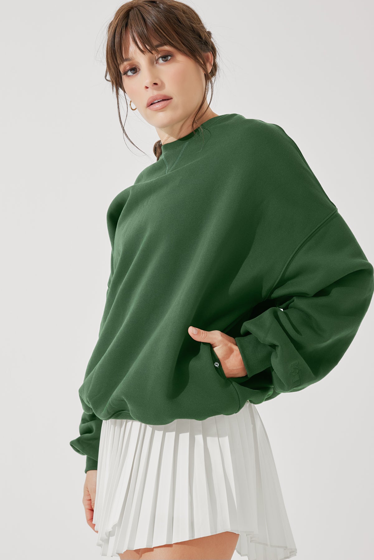 Cloud Crewneck Sweater - Fern Green Clearance Wiki