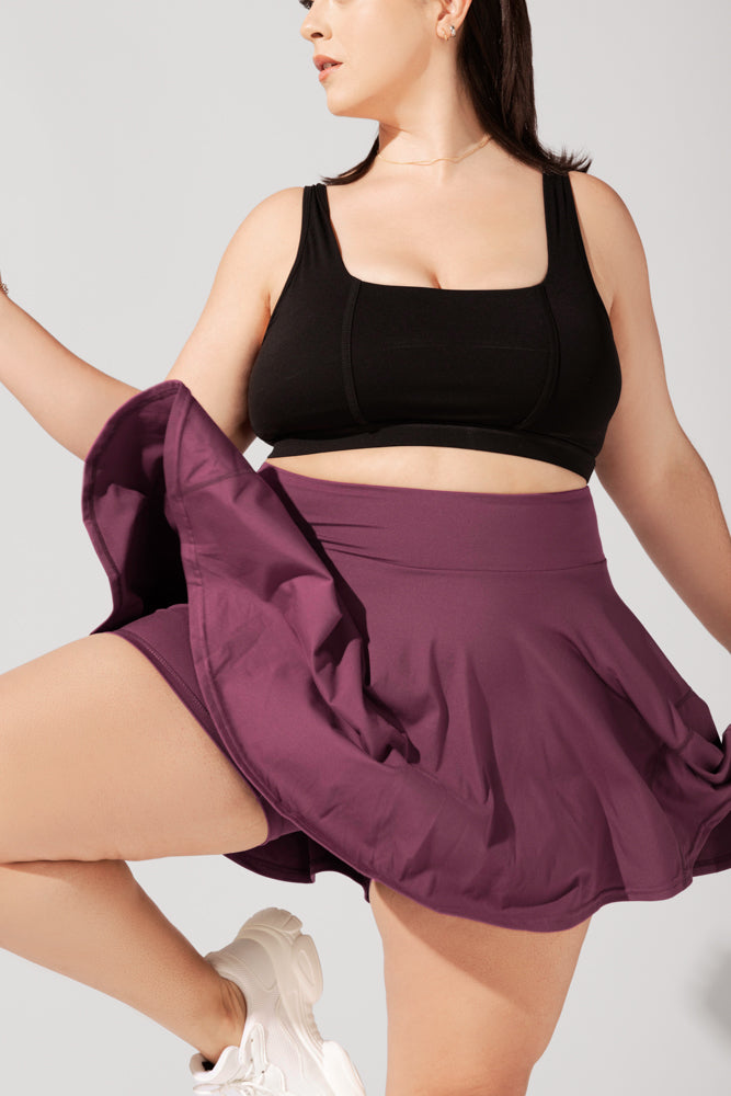 Twirl Skort - Plum Sale Good Selling