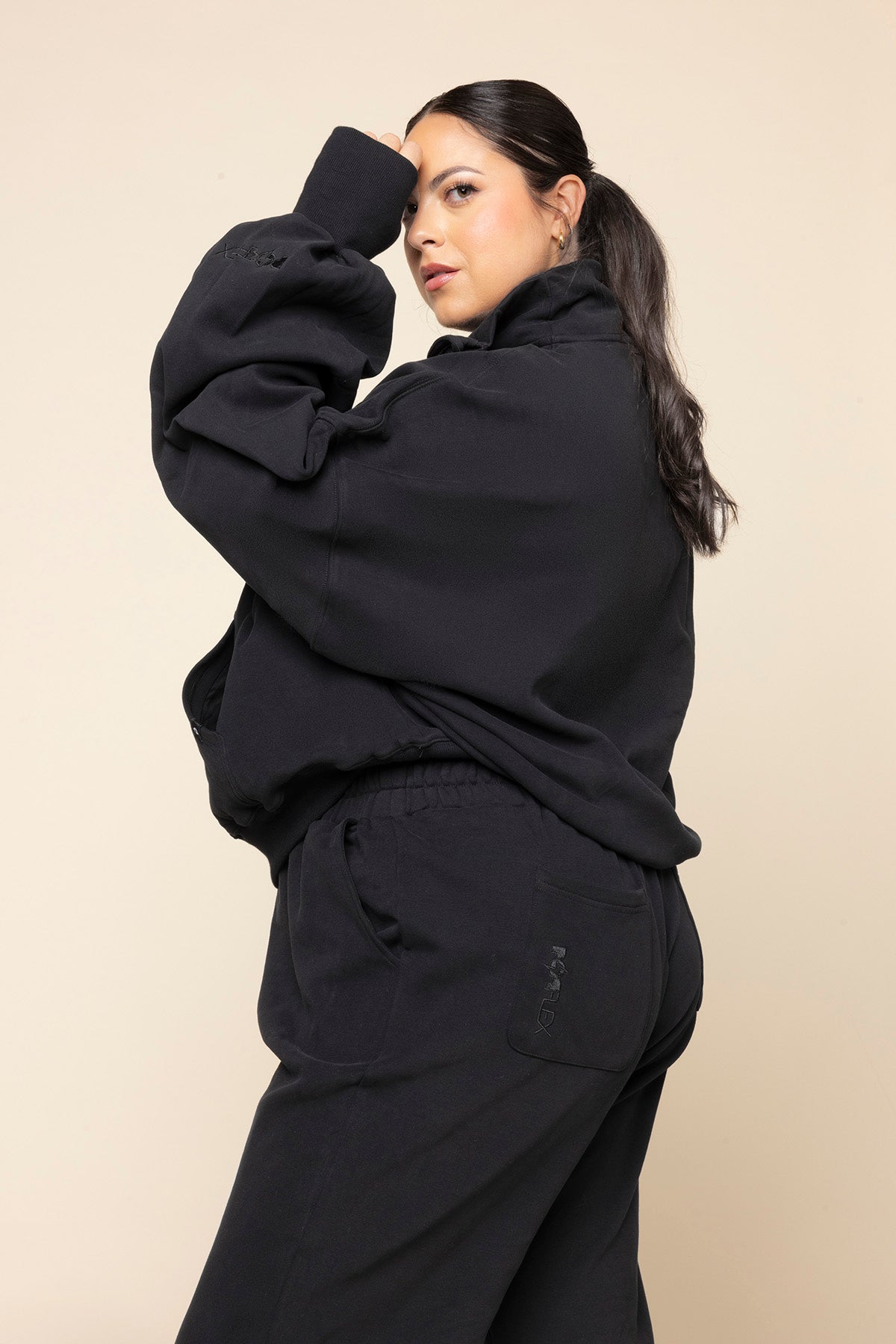 Ooey Gooey Half Zip Sweater - Black 100% Original Sale Online