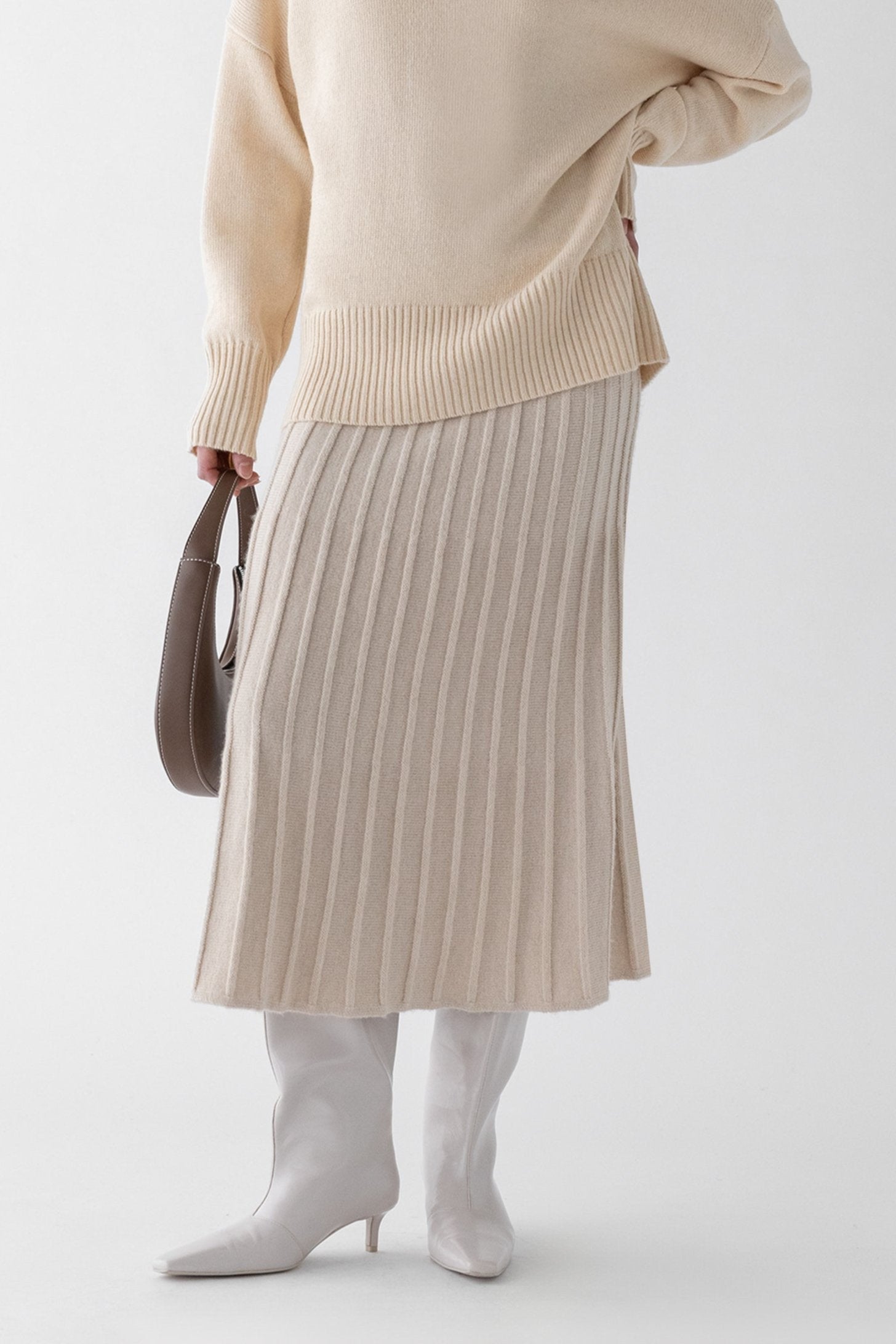 MIDI KNIT SWEATER SKIRT 2025 Cheap Pice