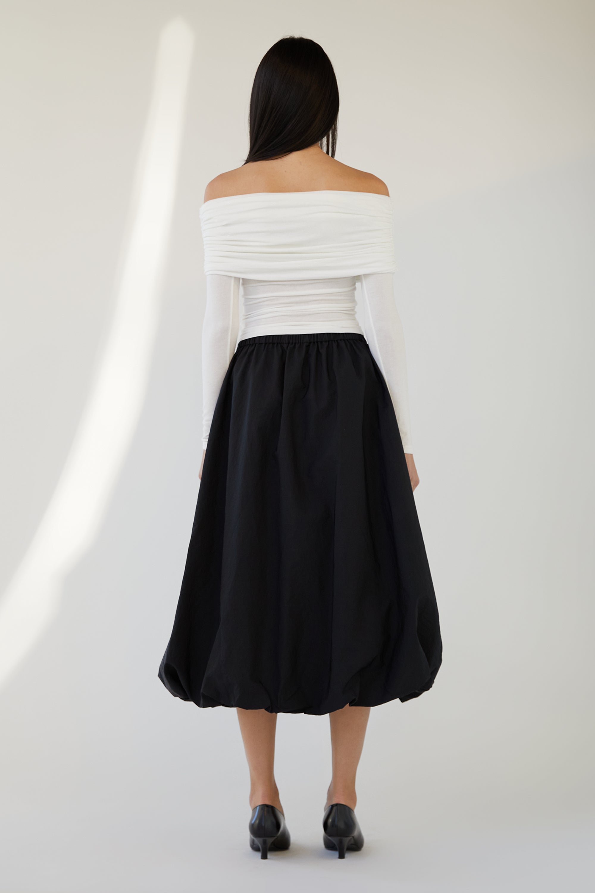 BUBBLE HEM MIDI SKIRT Quality Free Shipping Outlet