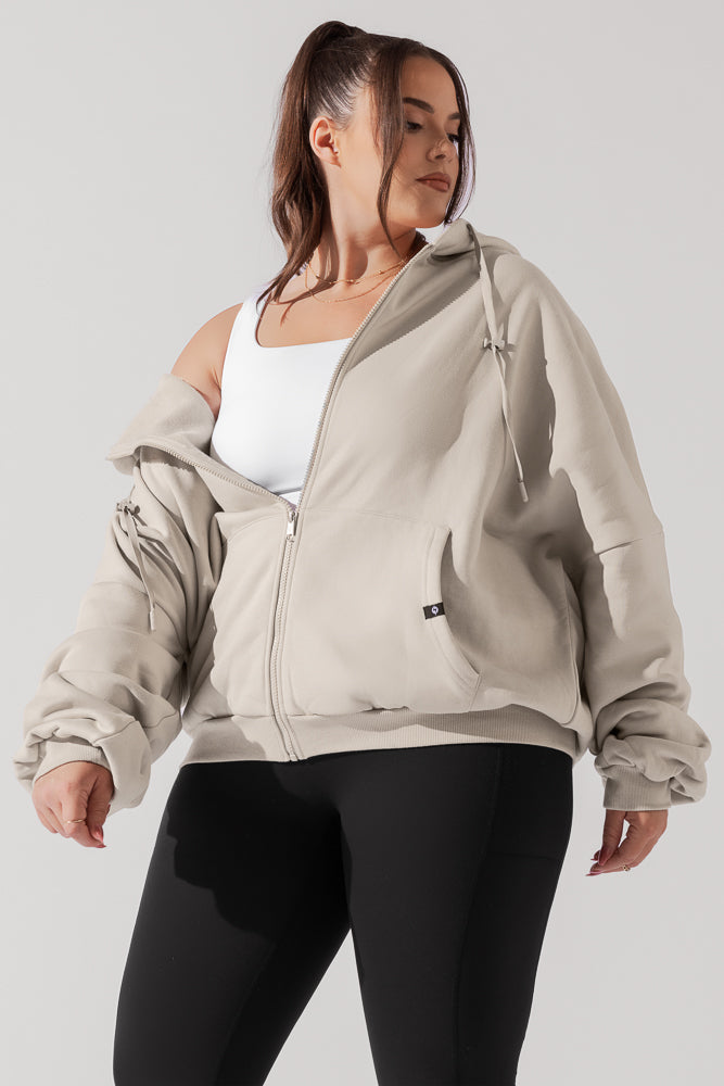 Zip Cloud Hoodie - Seashell Free Shipping Geniue Stockist