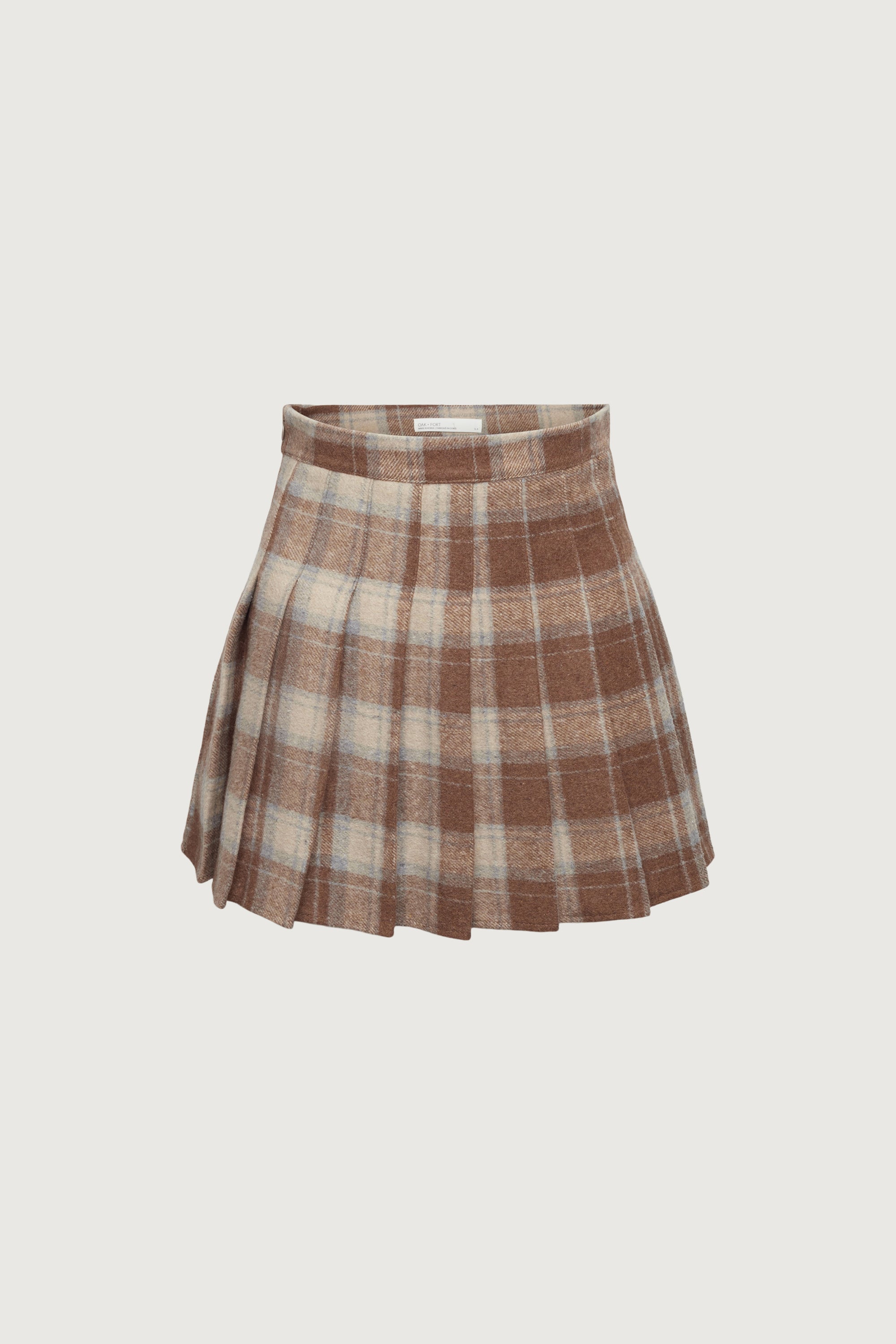 PLEATED PLAID MINI SKIRT Discount Outlet Store