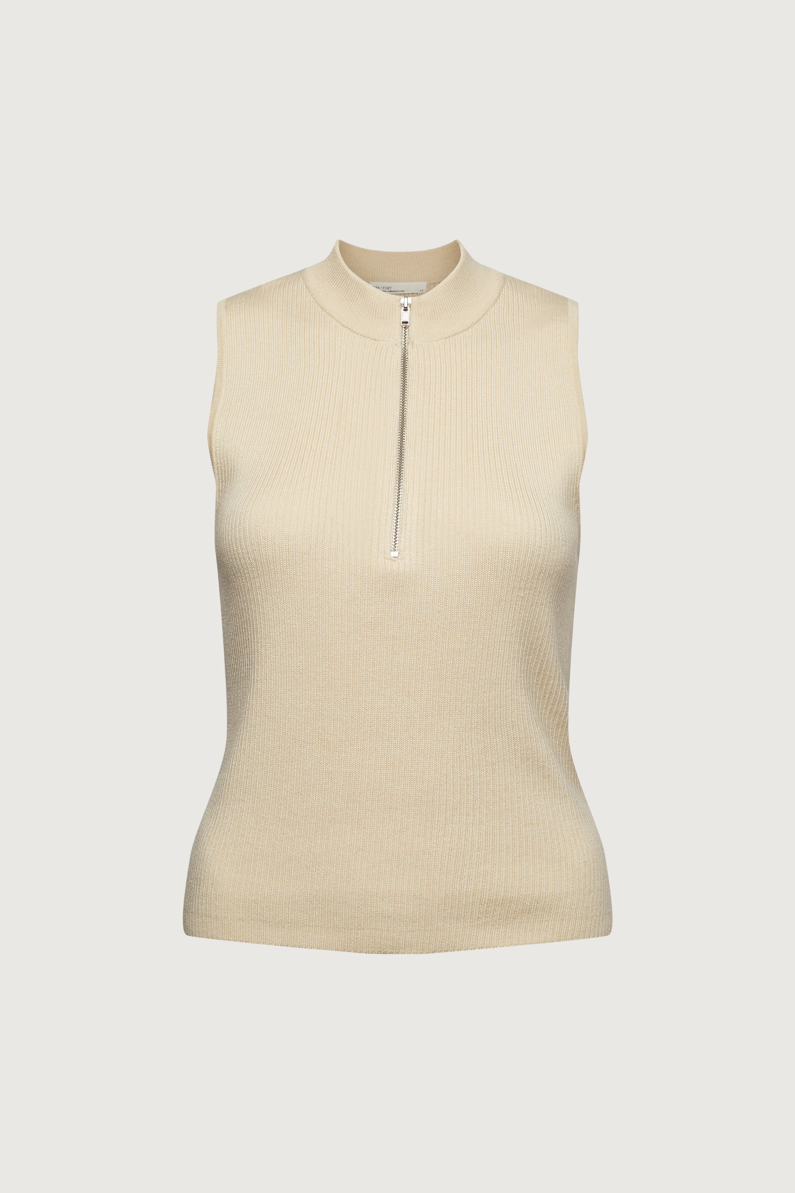 SLEEVELESS MOCKNECK HALF-ZIP SWEATER Top Quality Online