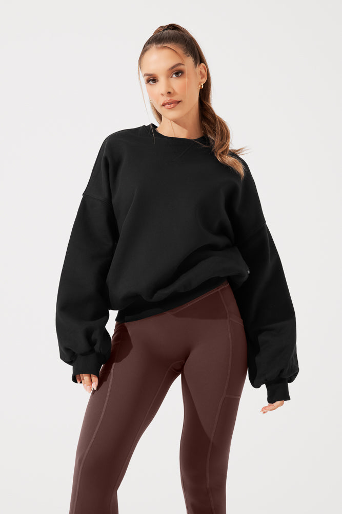 Cloud Crewneck Sweater - Black Lowest Pice Cheap Pice