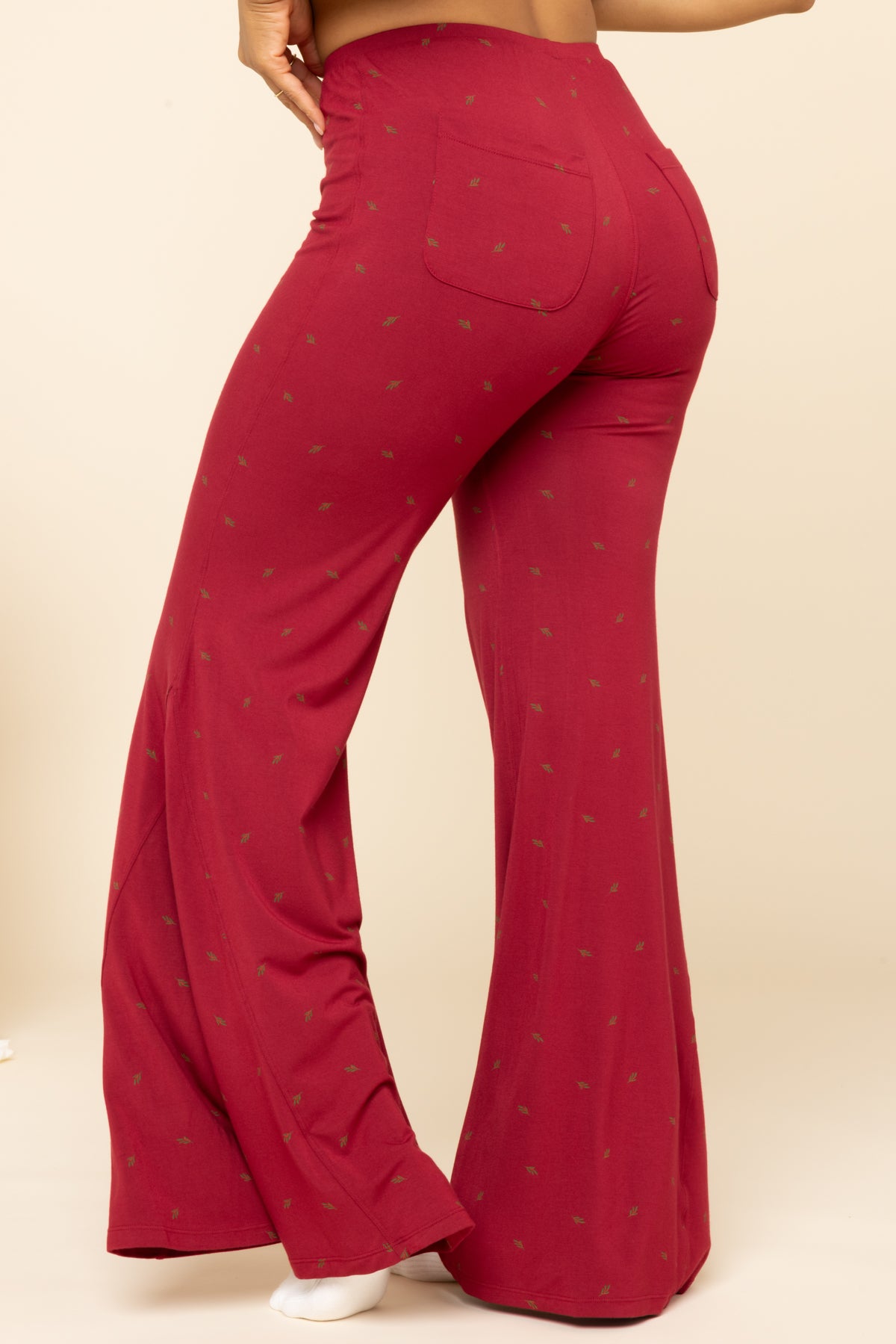 Deep Sleep Bell Bottoms - Cranberry Sale Real