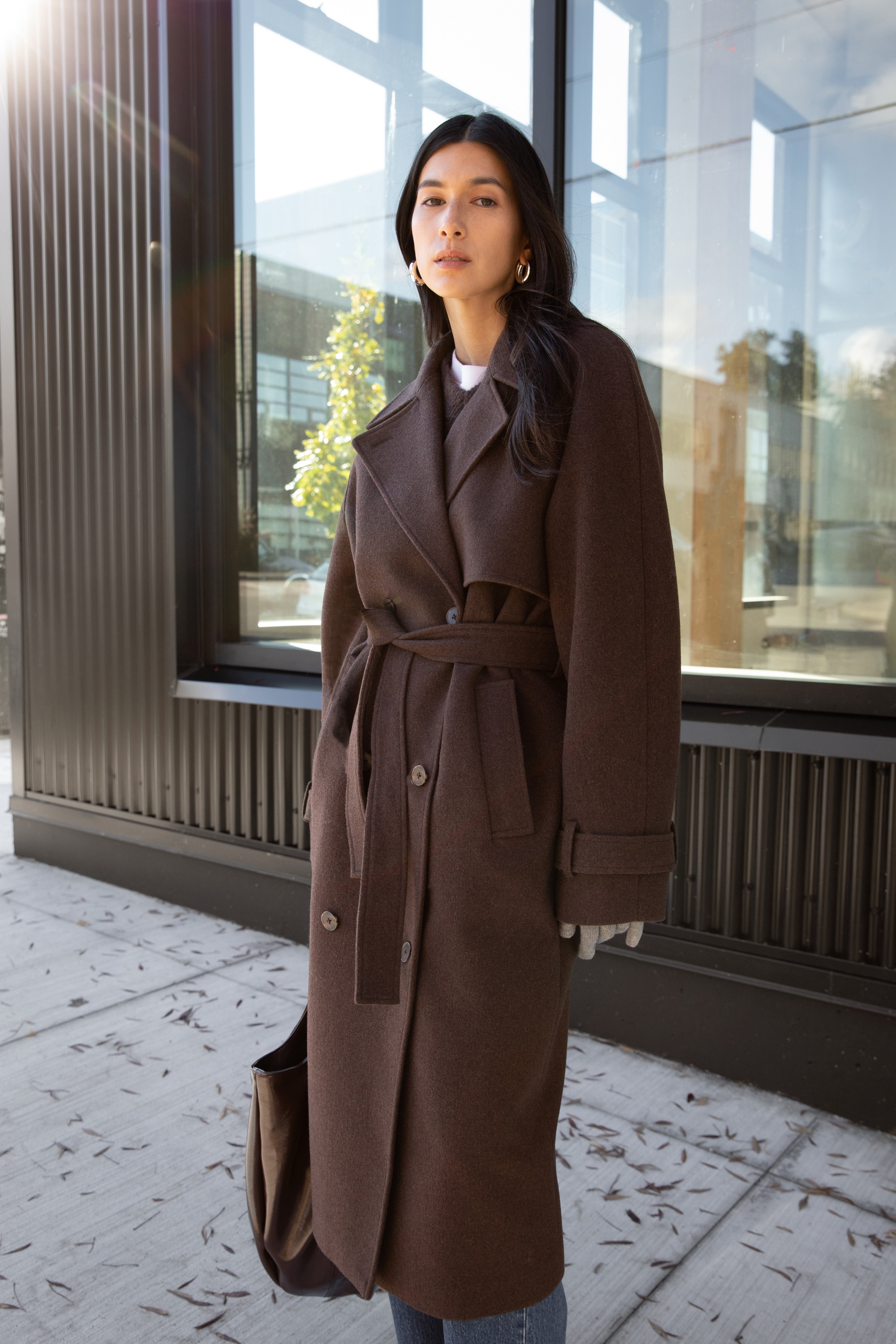 WOOL-BLEND TRENCH COAT Discounts