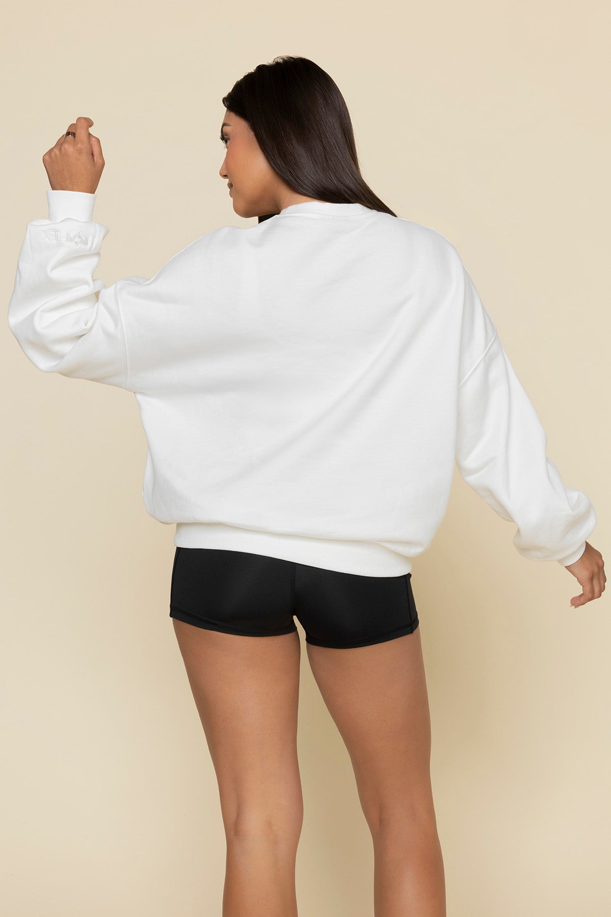 POPFLEX Active Club Cloud Crewneck Sweater - White Store Sale Online