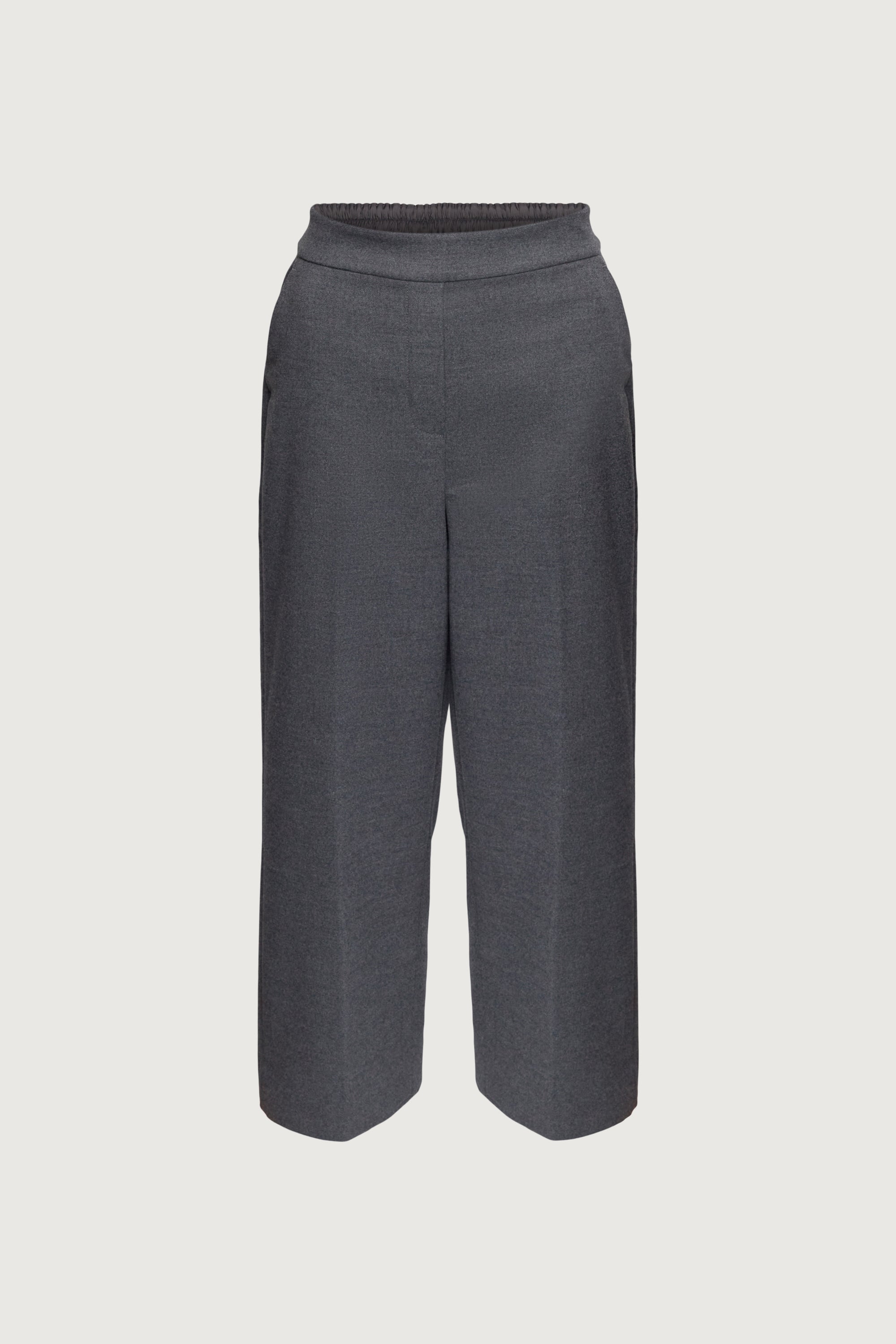 CROPPED HALF ELASTIC WAIST PANT Discount Looking For