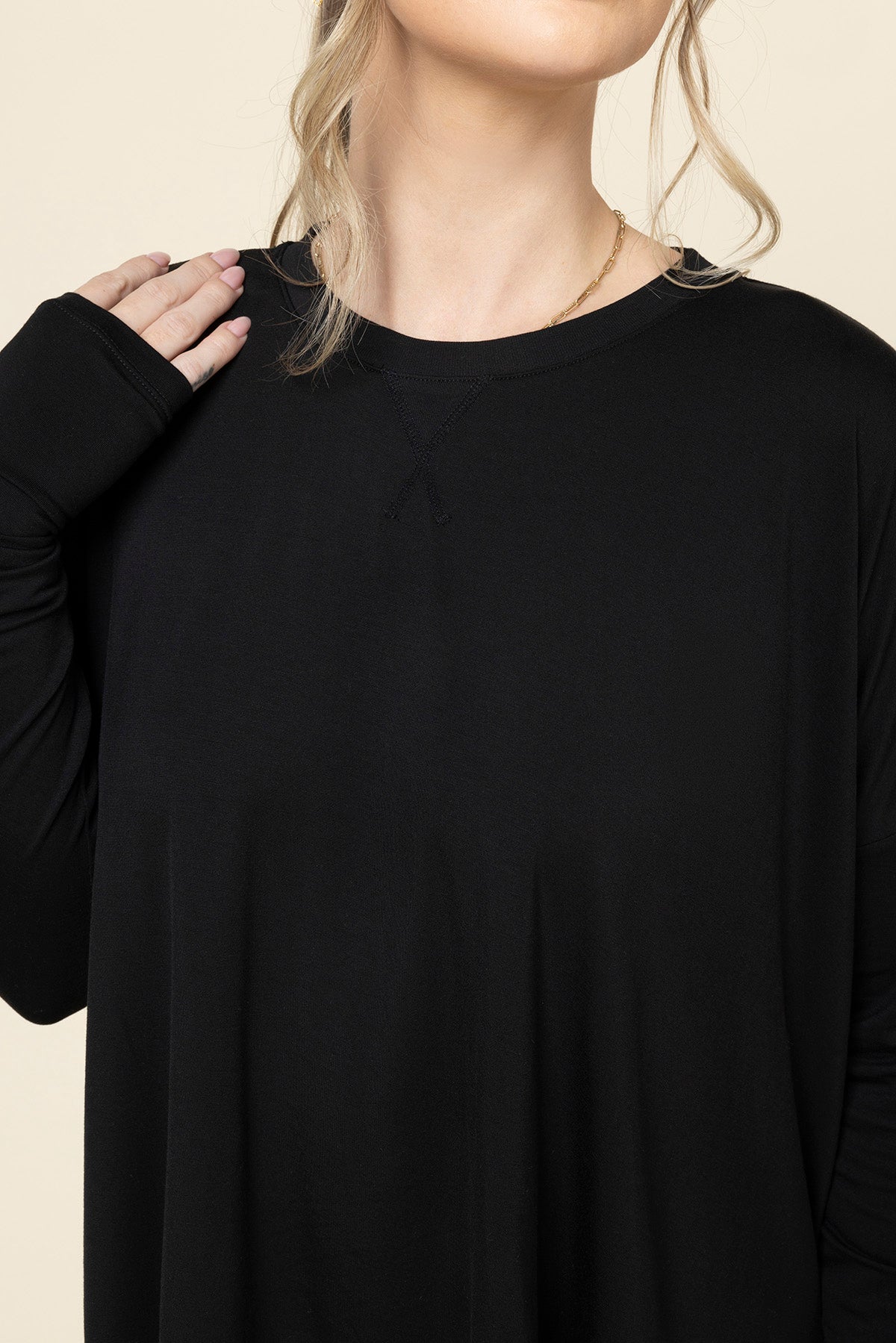 The Perfect Long Sleeve Top - Black Free Shipping Fake