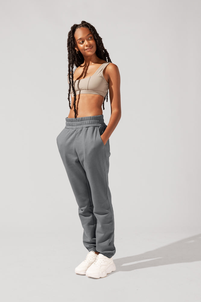 Cloud Rollover Sweatpant - Smoke Huge Surprise Cheap Pice