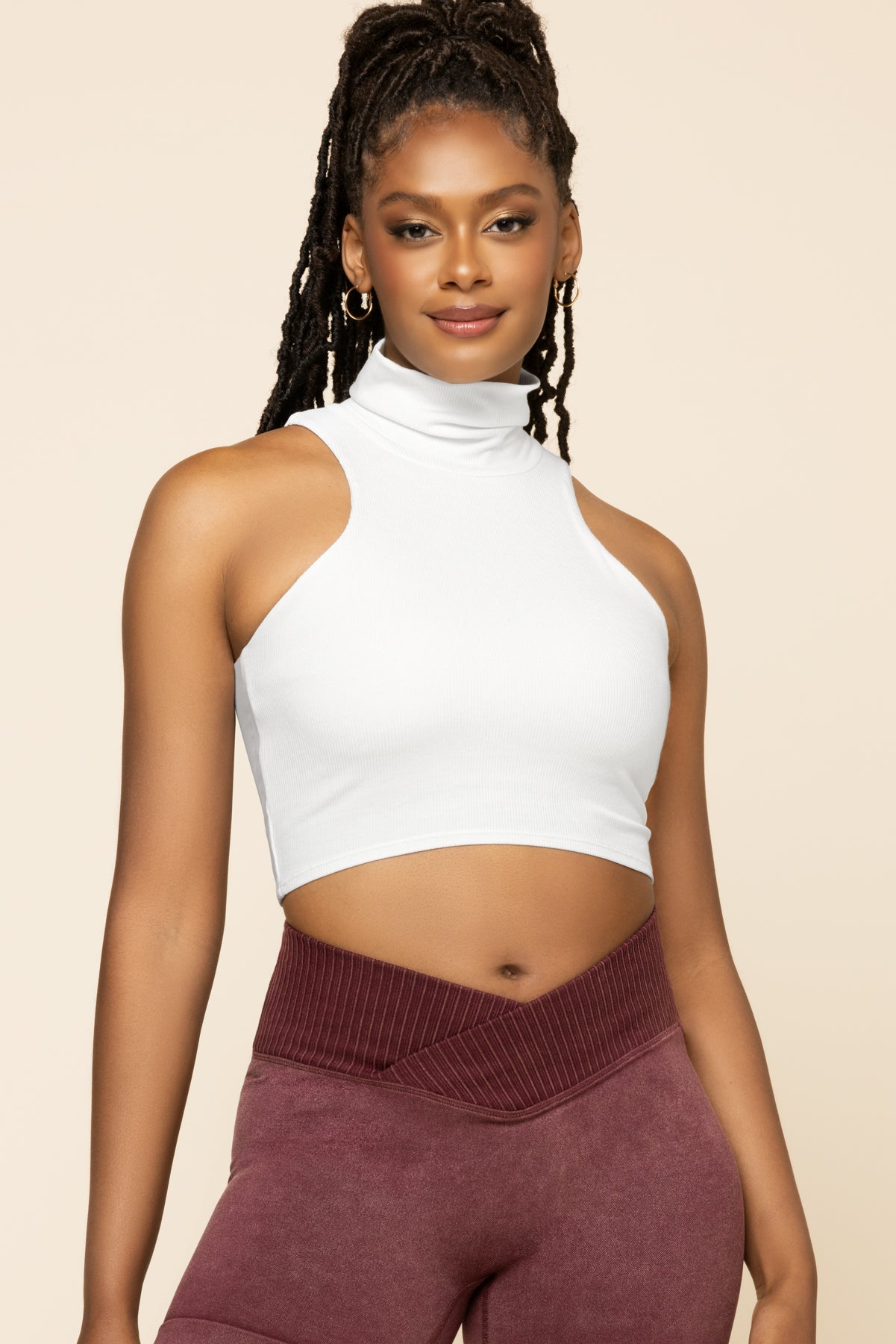 I Feel Cute Crop Top - Bright White Clearance Discounts