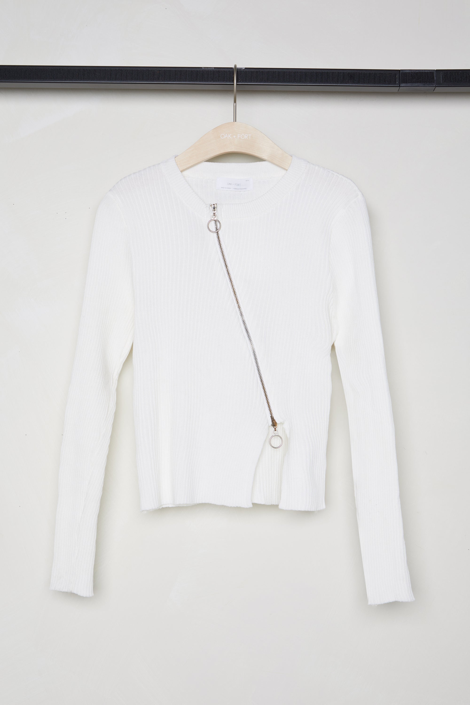 ASYMMETRICAL ZIP FRONT TOP Pay With Visa Sale Online